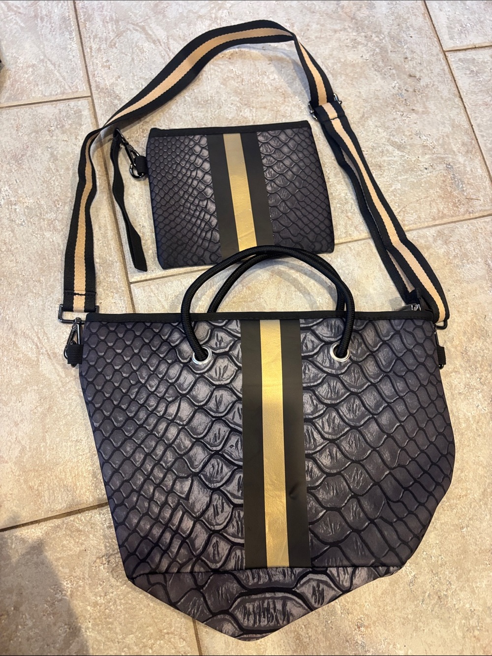The Lizzy Mini Neoprene Tote and Wristlet